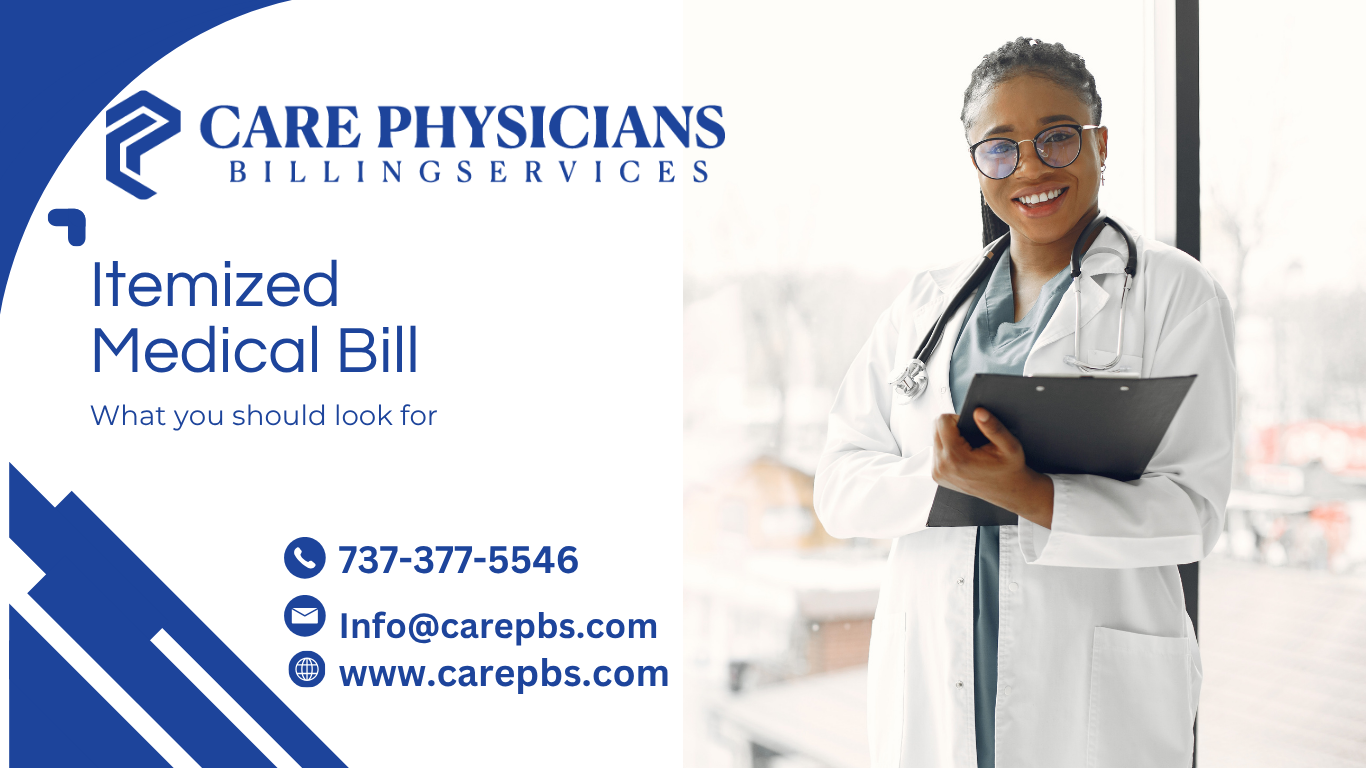 ITEMIZED MEDICAL BILL: